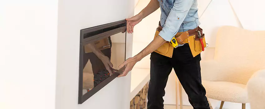 Metal Fireplace Installation in Woodbridge, Ontario