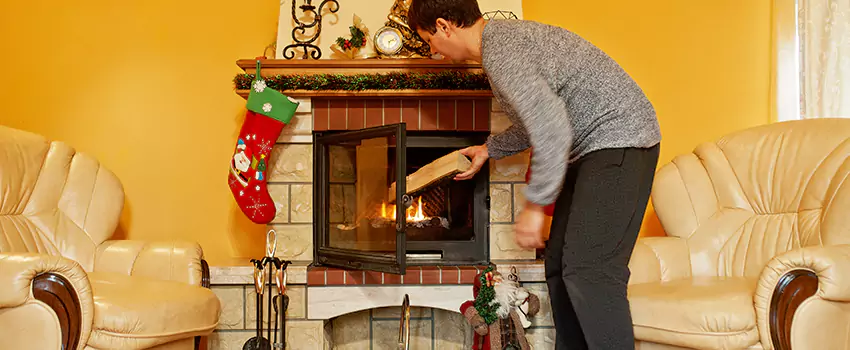 Rusted Metal Fireplace Restoration in Woodbridge, Ontario